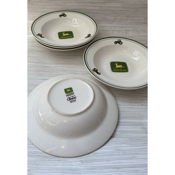 JOHN DEERE ✨ Gibson Plate Set ceramic good condition - Picture 9 of 10